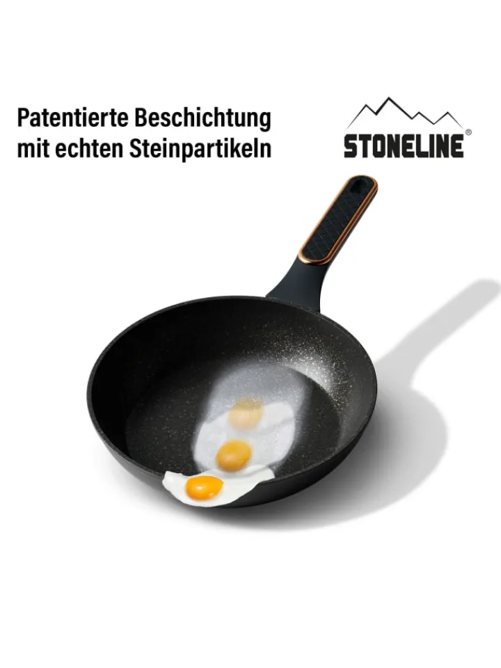 Stoneline Kochgeschirr<Kochgeschirr-Set 11-teilig 18/20/24 | mit Deckeln in Roségold