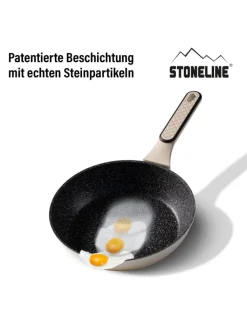 Stoneline Kochgeschirr<Kochgeschirr-Set 11-teilig 18/20/24 | mit Deckeln in Creme