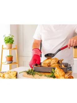KitchenAid Koch- & Backutensilien<Kochlöffel "Classic" in Schwarz/ Rot - (L)34 cm