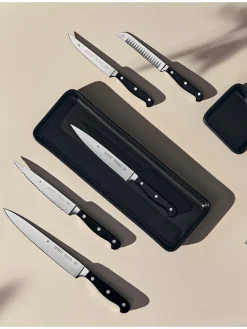 WMF Koch- & Backutensilien<Kochmesser ''Spitzenklas'' in Schwarz - (L)34 cm