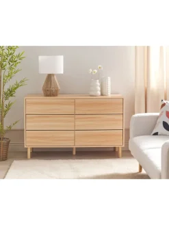 Beliani Regale & Schränke<Kommode SHARPE in Braun - (W) 120 x (H) 74 x (L) 40 cm