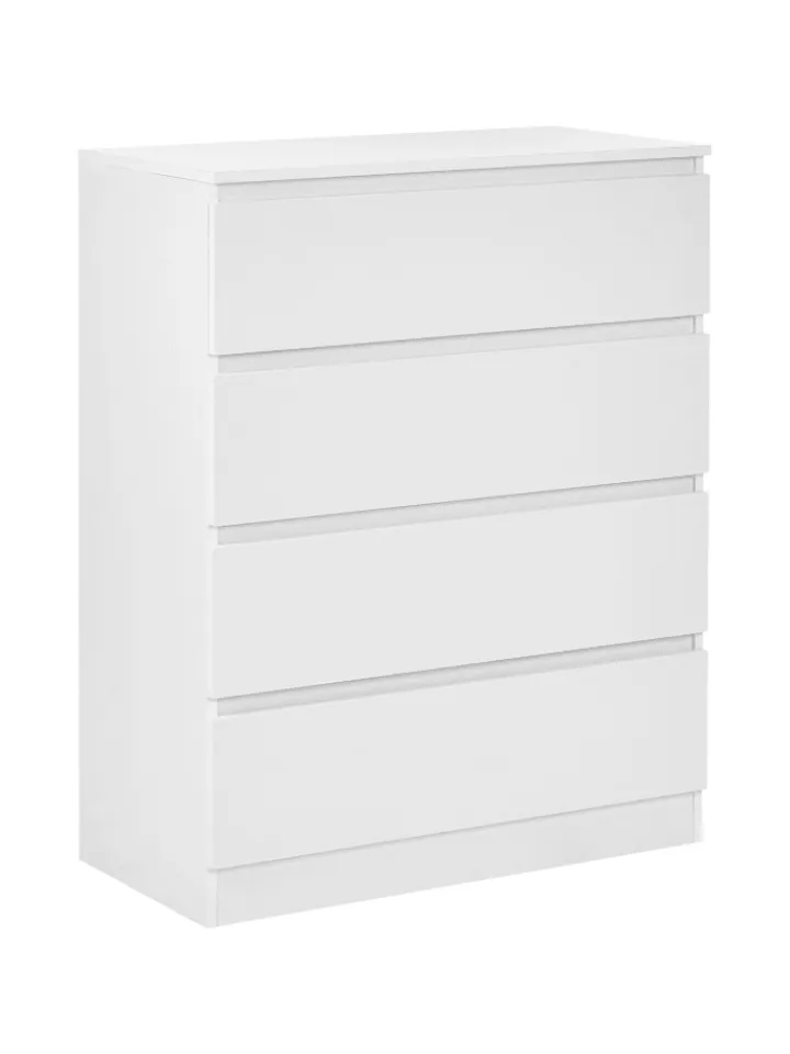 Beliani Regale & Schränke<Kommode WINNIPEG in Weiß - (W) 80 x (H) 100 x (L) 40 cm
