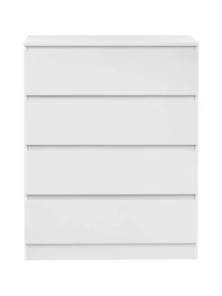 Beliani Regale & Schränke<Kommode WINNIPEG in Weiß - (W) 80 x (H) 100 x (L) 40 cm