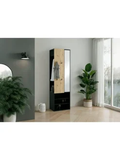 byLiving Garderoben<Kompaktgarderobe ANDORRA in Artisan Eiche (Eiche-Optik) B 55, H 187,5, T 40,5 cm