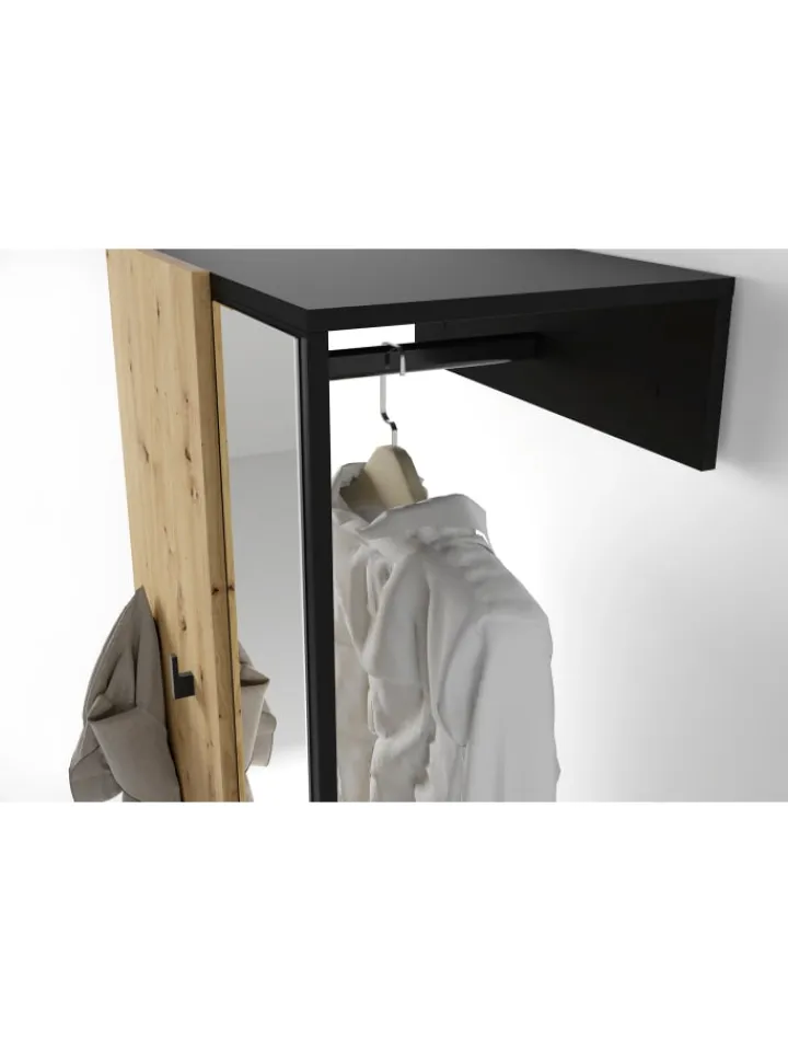 byLiving Garderoben<Kompaktgarderobe ANDORRA in Artisan Eiche (Eiche-Optik) B 55, H 187,5, T 40,5 cm