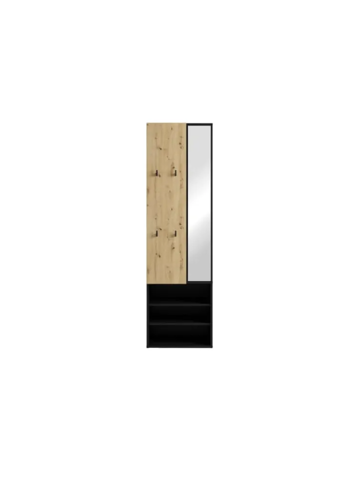 byLiving Garderoben<Kompaktgarderobe ANDORRA in Artisan Eiche (Eiche-Optik) B 55, H 187,5, T 40,5 cm