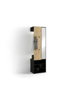 byLiving Garderoben<Kompaktgarderobe ANDORRA in Artisan Eiche (Eiche-Optik) B 55, H 187,5, T 40,5 cm