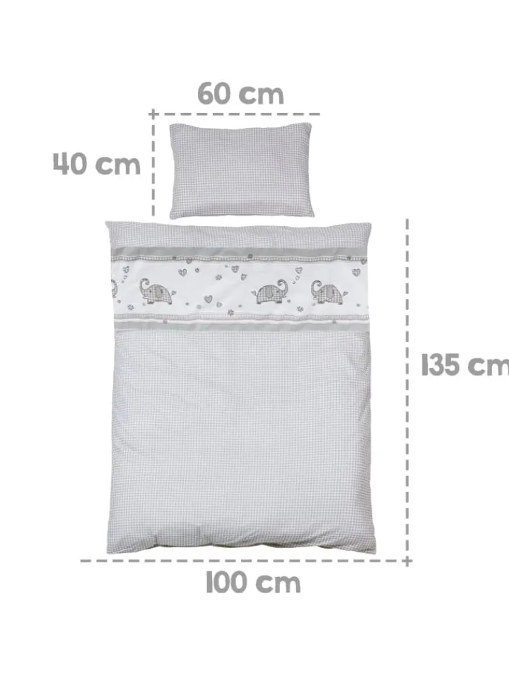 roba Babymöbel<Komplettbettset Jumbotwins inkl. Himmel, Nest & Matratze 70 x 140 cm - Weiß