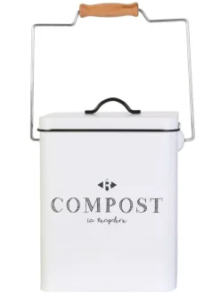 COOK CONCEPT Mülleimer<Kompostbehälter in Weiß - 5 l