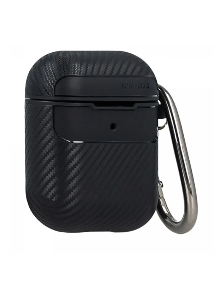 COFI 1453 Tv & Audio<Kopfhörerhülle Carbon Etui kompatibel mit AirPods in Rot