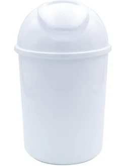 RIDDER Mülleimer<Kosmetikeimer, Abfalleimer mit Schwingdeckel Eco 5 L weiß