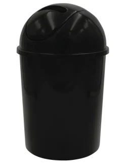 RIDDER Mülleimer<Kosmetikeimer, Abfalleimer mit Schwingdeckel Eco 5 L schwarz