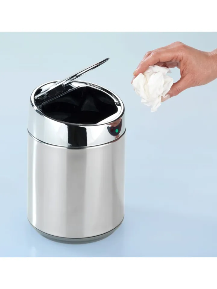 Wenko Mülleimer<Kosmetikeimer in Chrom - 800 ml
