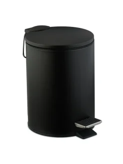relaxdays Mülleimer<Kosmetikeimer in Schwarz - 3 Liter