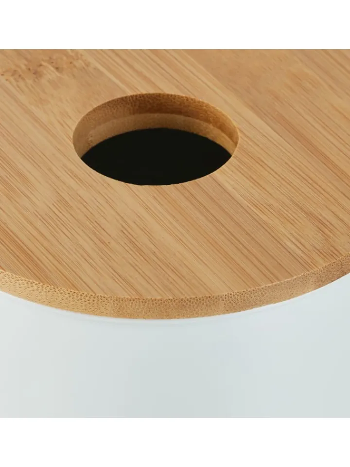 relaxdays Mülleimer<Kosmetikeimer in Weiß - 2 l