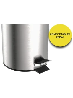 Schütte Mülleimer<Kosmetik-Treteimer in Chrom - 3 l