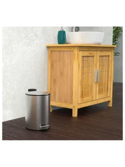 Schütte Mülleimer<Kosmetik-Treteimer in Chrom - 3 l