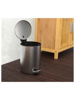 Schütte Mülleimer<Kosmetik-Treteimer in Chrom - 3 l