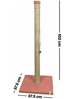 Paws&Whiskers Katzen<Kratzbaum ''Aero'' in Rosa - (B)37,5 x (H)102 x (T)37,5 cm