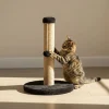 Paws&Whiskers Katzen<Kratzbaum ''Coris'' in Schwarz - (H)52 x Ø 30 cm