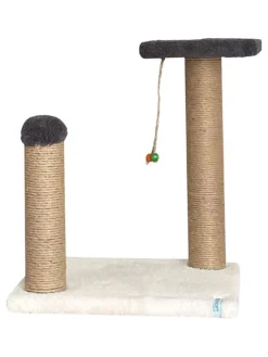 Paws&Whiskers Katzen<Kratzbaum "Else" in Anthrazit/ Weiß - (B)33 x (H)44 x (T)28 cm