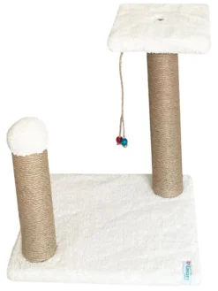 Paws&Whiskers Katzen<Kratzbaum "Else" in Creme - (B)35 x (H)44 x (T)28 cm