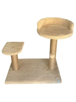 Paws&Whiskers Katzen<Kratzbaum in Beige - (B)50 x (H)46 x (T)35 cm