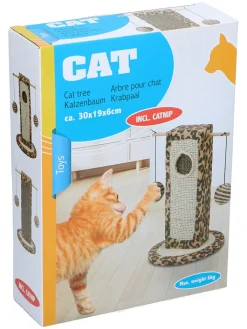 Edco Katzen<Kratzbaum in Beige/ Hellbraun - (B)21 x (H)30 x (T)20 cm