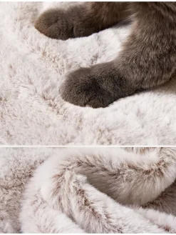 Songmics Katzen<Kratzbaum in Hellgrau/ Creme - (B)49 x (H)135 x (T)49 cm