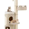 COSTWAY Katzen<Kratzbaum Katzenbaum 5 Ebenen 154cm in Beige