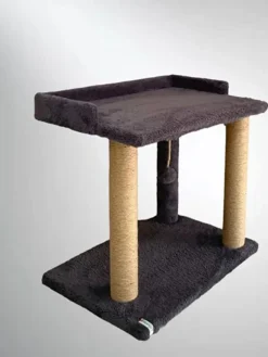 Paws&Whiskers Katzen<Kratzbaum "Liza" in Anthrazit - (B)50 x (H)48 x (T)35 cm