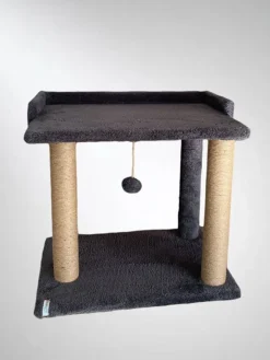 Paws&Whiskers Katzen<Kratzbaum "Liza" in Anthrazit - (B)50 x (H)48 x (T)35 cm