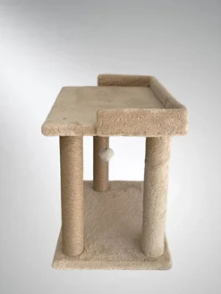 Paws&Whiskers Katzen<Kratzbaum "Liza" in Beige - (B)50 x (H)48 x (T)35 cm