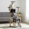 Paws&Whiskers Katzen<Kratzbaum "Verona" in Anthrazit - (B)45 x (H)172 x (T)60 cm