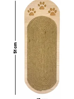 Paws&Whiskers Hunde<Kratzbrett in Hellbraun - (B)19 x (H)51 cm