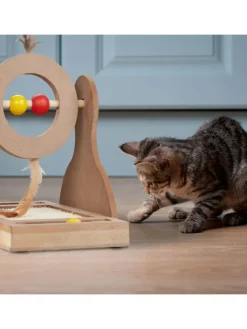 relaxdays Katzen<Kratzspielzeug in Natur - (B)17 x (H)30 x (T)30 cm