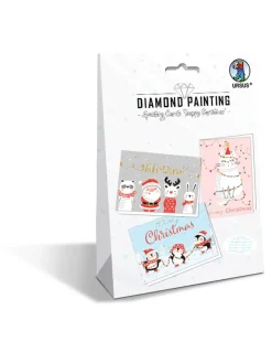 URSUS Partyzubehör & -Dekoration<Kreativset "Diamond Painting Greeting Cards - Happy Christmas" in Bunt