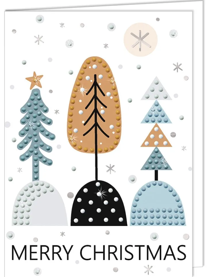 URSUS Partyzubehör & -Dekoration<Kreativset "Diamond Painting Greeting Cards - Cosy X-Mas" in Bunt