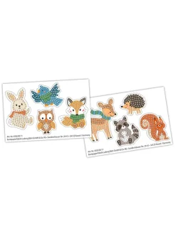 URSUS Partyzubehör & -Dekoration<Kreativset "Diamond Painting Sticker - Woodland" in Bunt