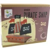Andreu Toys Kreativbedarf & Do-It-Yourself<Kreativset "Hölzernes Piratenschiff" - ab 6 Jahren