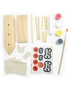 Andreu Toys Kreativbedarf & Do-It-Yourself<Kreativset "Hölzernes Piratenschiff" - ab 6 Jahren