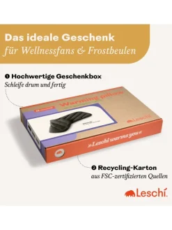 Leschi Wärmflaschen & -Kissen<Körnerkissen 100 % Bio-Baumwolle, Wärmekissen "Rechteck" in rosa
