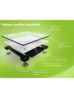 Soehnle Technik|Pflege & Gesundheit<Körperanalysewaage "PWD Shape Sense Connect Lite" in Weiß - (L)30 x (B)30