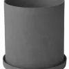 Blomus Kerzen, Vasen & Mehr<Kräutertopf "Nona" in Grau - (H)13,5 x Ø 12,5 cm
