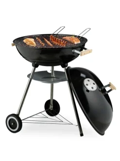 relaxdays Grillen<Kugelgrill in Schwarz - Ø 54 cm