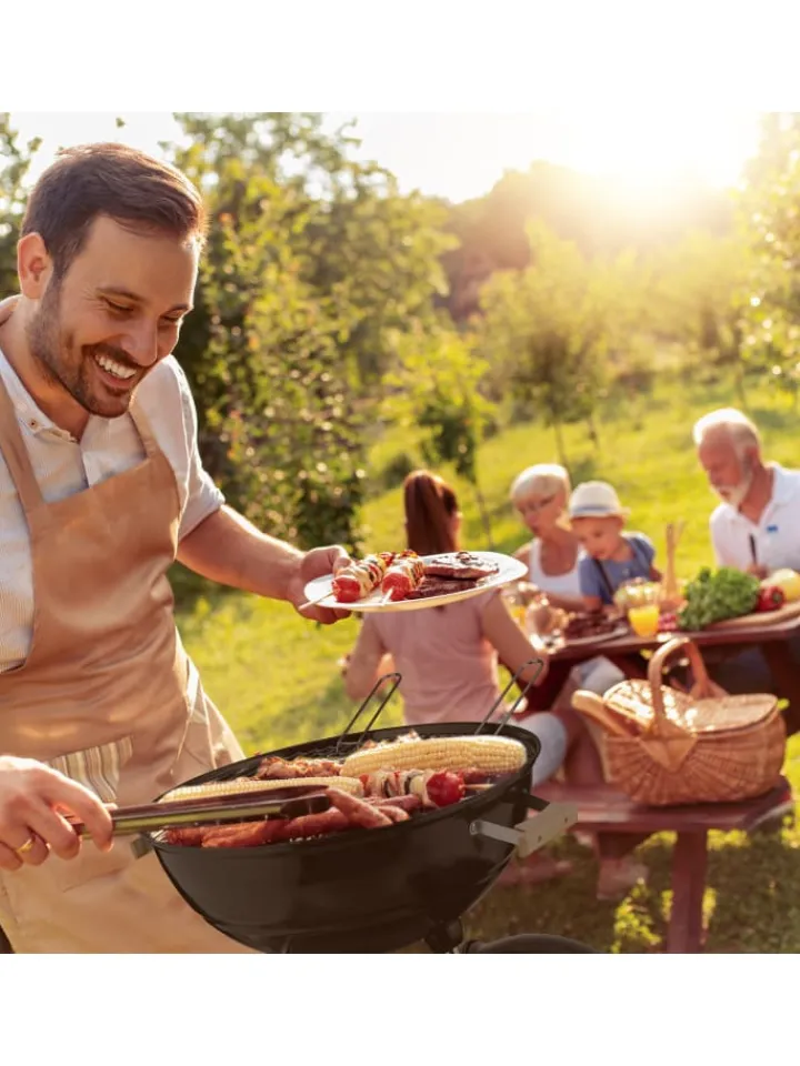 relaxdays Grillen<Kugelgrill in Schwarz - Ø 54 cm