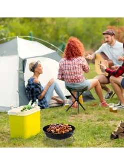relaxdays Grillen<Kugelgrill in Schwarz - Ø 36 cm