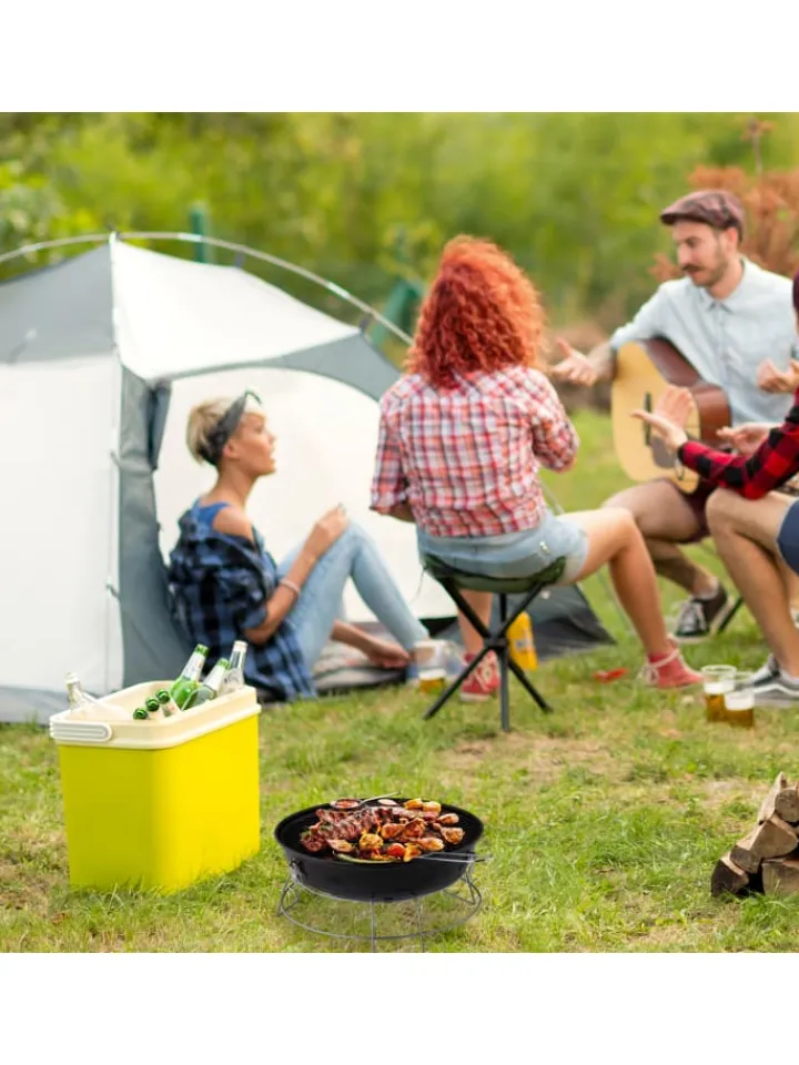 relaxdays Grillen<Kugelgrill in Schwarz - Ø 36 cm
