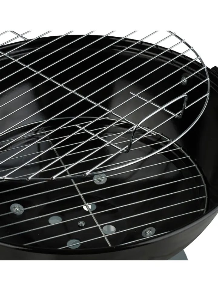 relaxdays Grillen<Kugelgrill in Schwarz - Ø 44 cm