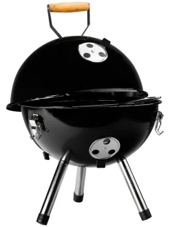 Chefware Grillen<Kugelgrill in Schwarz - (H)45 x Ø 30 cm